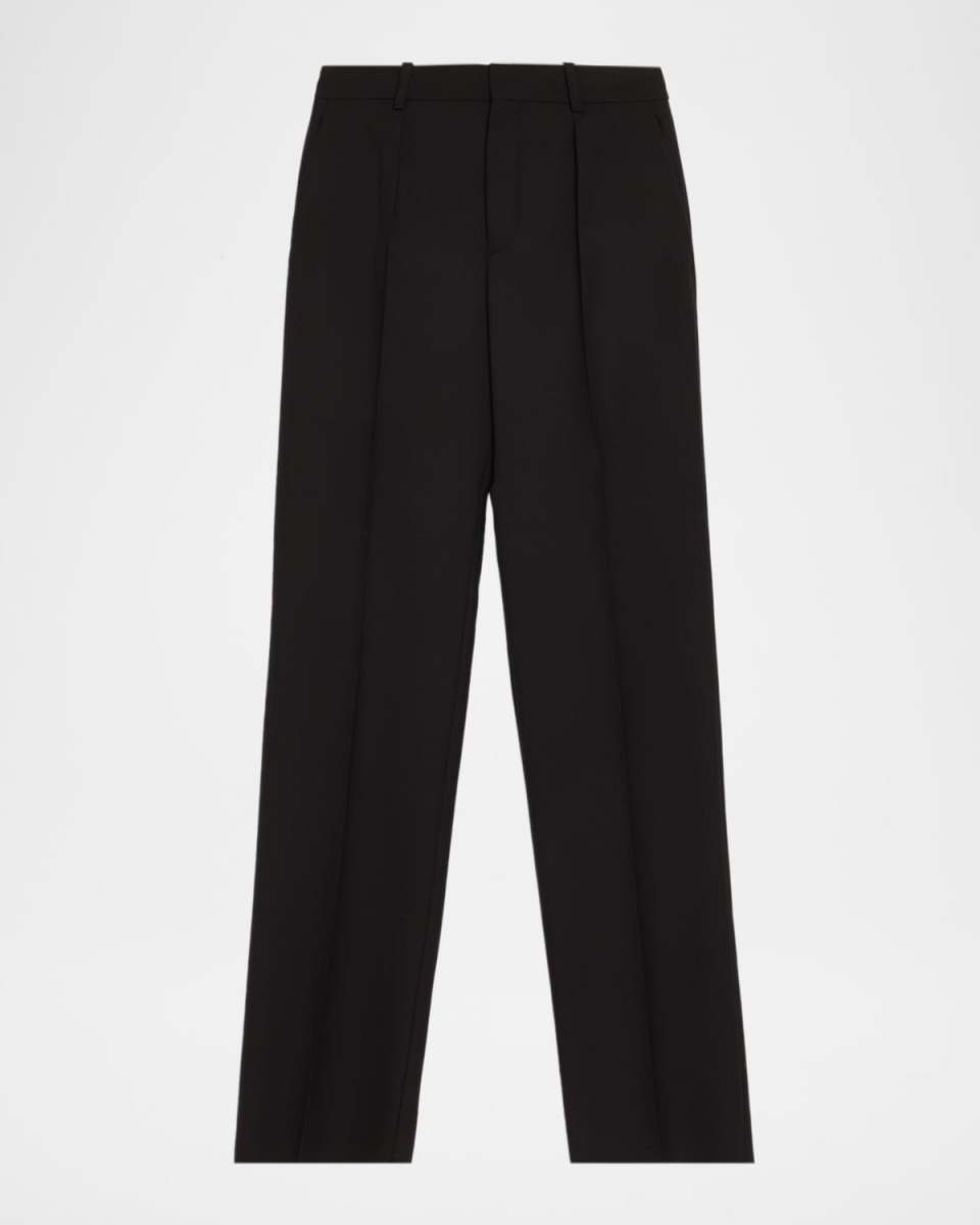 Wool Straight-Leg Suiting Trousers